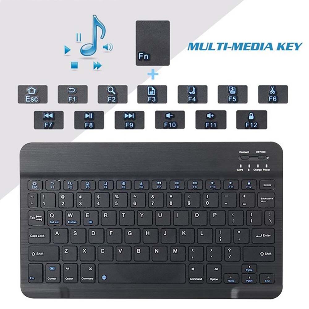 Ultra cienki bezprzewodowa angielska klawiatura Bluetooth dla XGODY kolory/GA10H/K109 10.1 &quot;/K10T/T1001/T11D/T93Q 9&quot;/V11 klawiatura tabletu