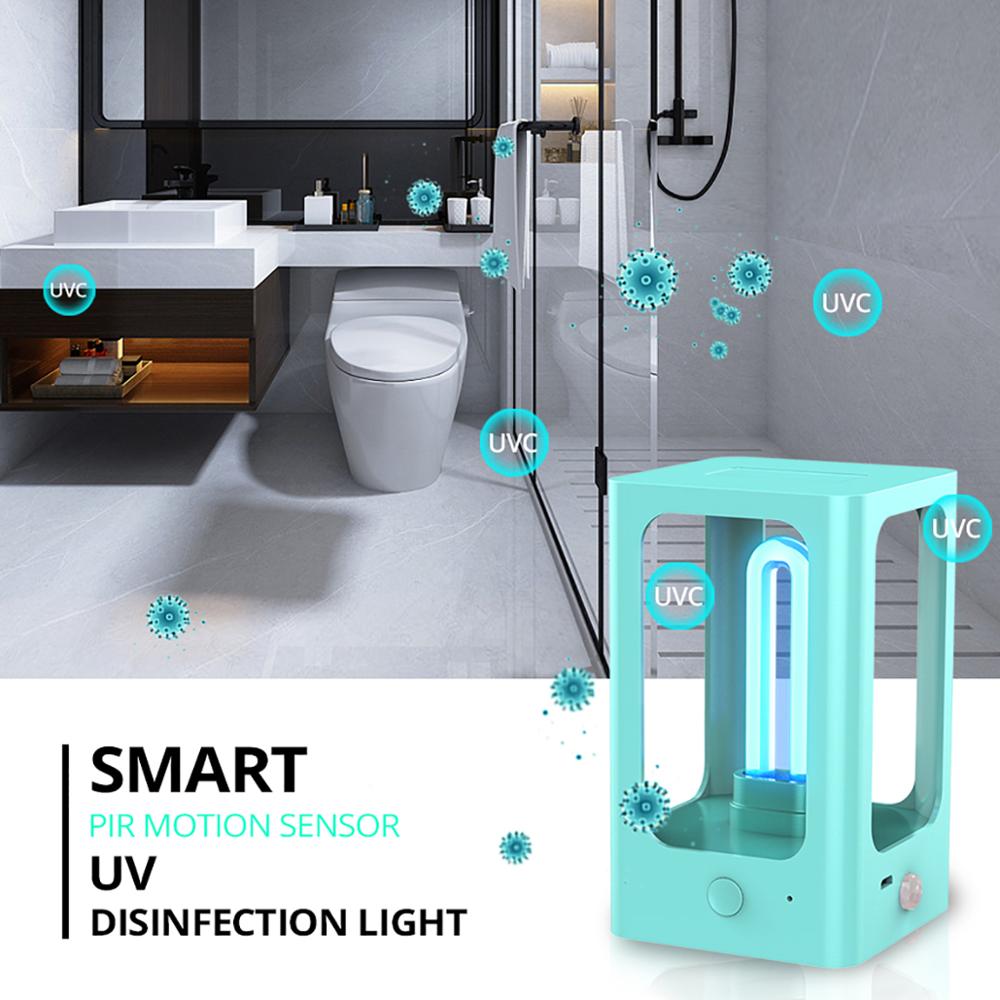 Uv Licht Sterilisator Smart Sensor Ultraviolet Sterilisator Usb Ultraviolet Desinfectie Light Quartz Lamp Led Uvc Kiemdodende Lamp