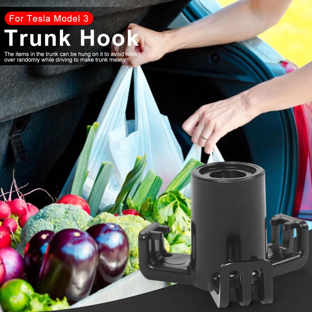 Gancho de maletero para Tesla Model 3, accesorios para coche, gancho trasero Tesla Model 3, accesorios, Modelo 3, Tesla tres, Modelo 3, suspensión de carga