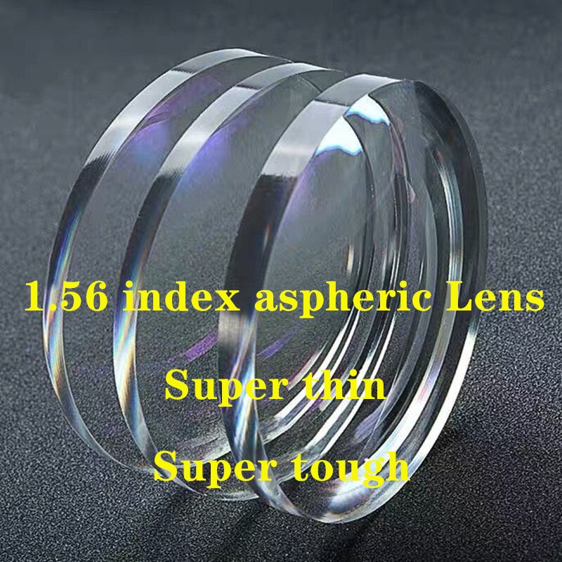1.56 Index High Definition Bril Recept Asferische Lens Optische Super-Tough Ultradunne Straling Weerstand Voor Een Paar