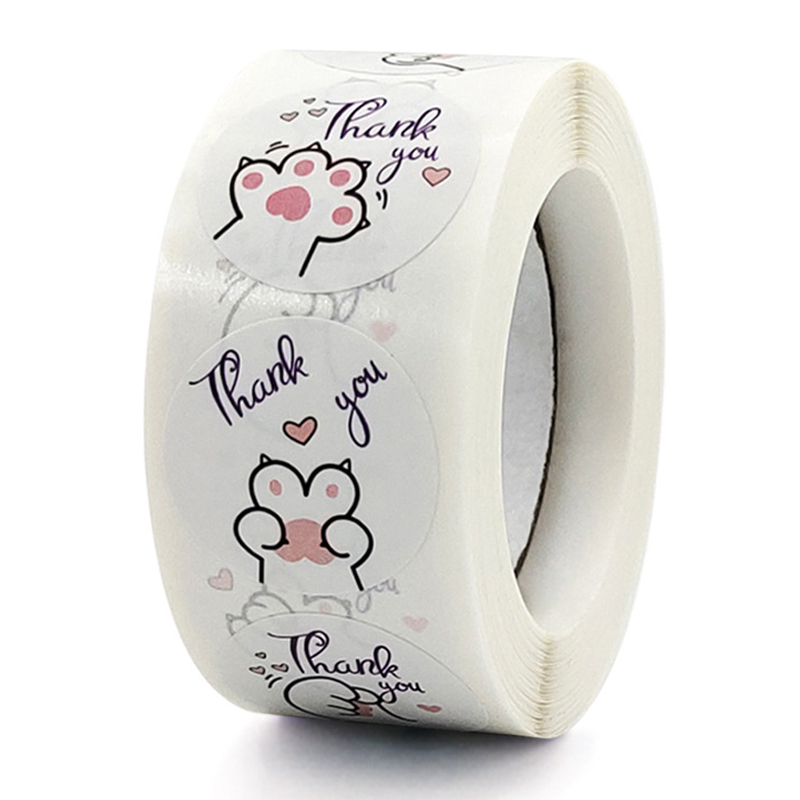 100-500 Stuks Cartoon Dieren Stickers Afdichting Etiketten Voor Leraar Kinderen Kind Briefpapier Dank U Business Inch 2.5 Cm Kawaii