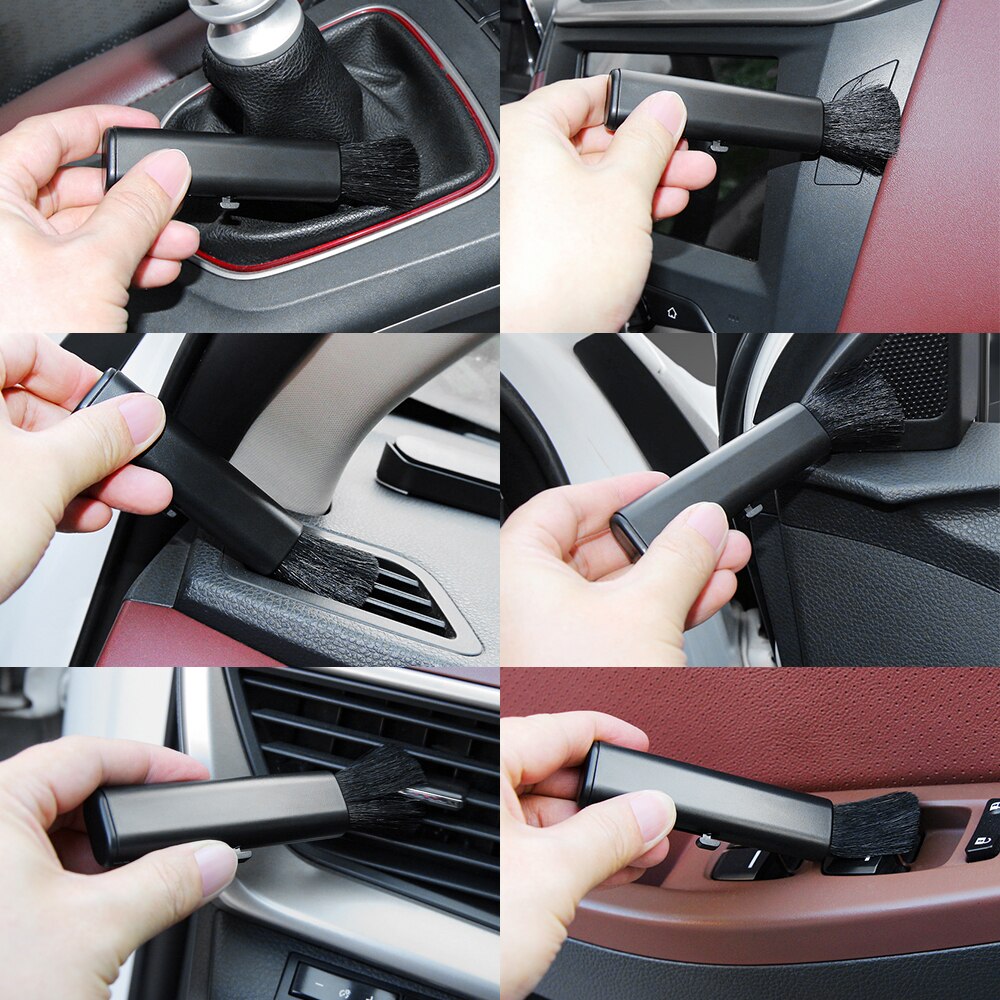 Auto-airconditioning reinigingswolborstel intrekbaar voor tesla model 3 model x model y