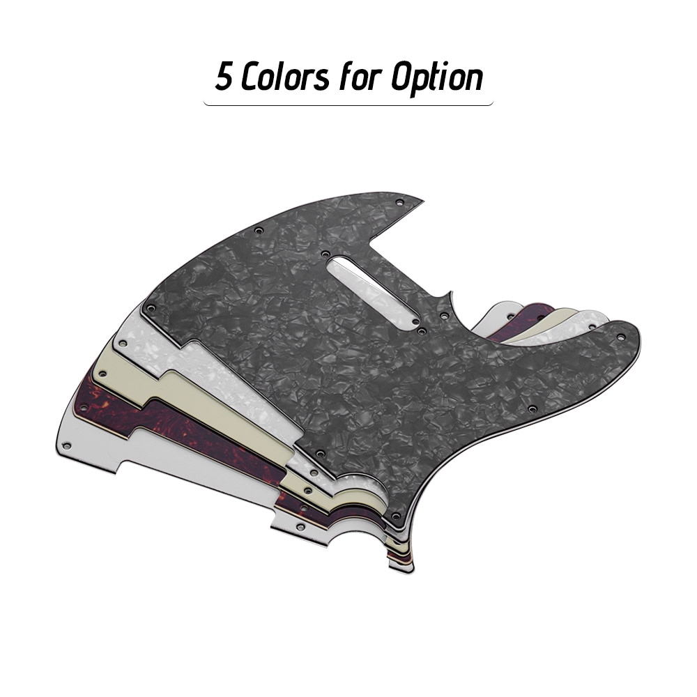 3Ply Guitar Pickguard with Single Coil Pickup Hole for Telecaster Style Electric Guitar Pick Guard of Guitar Parts &amp; Accessories