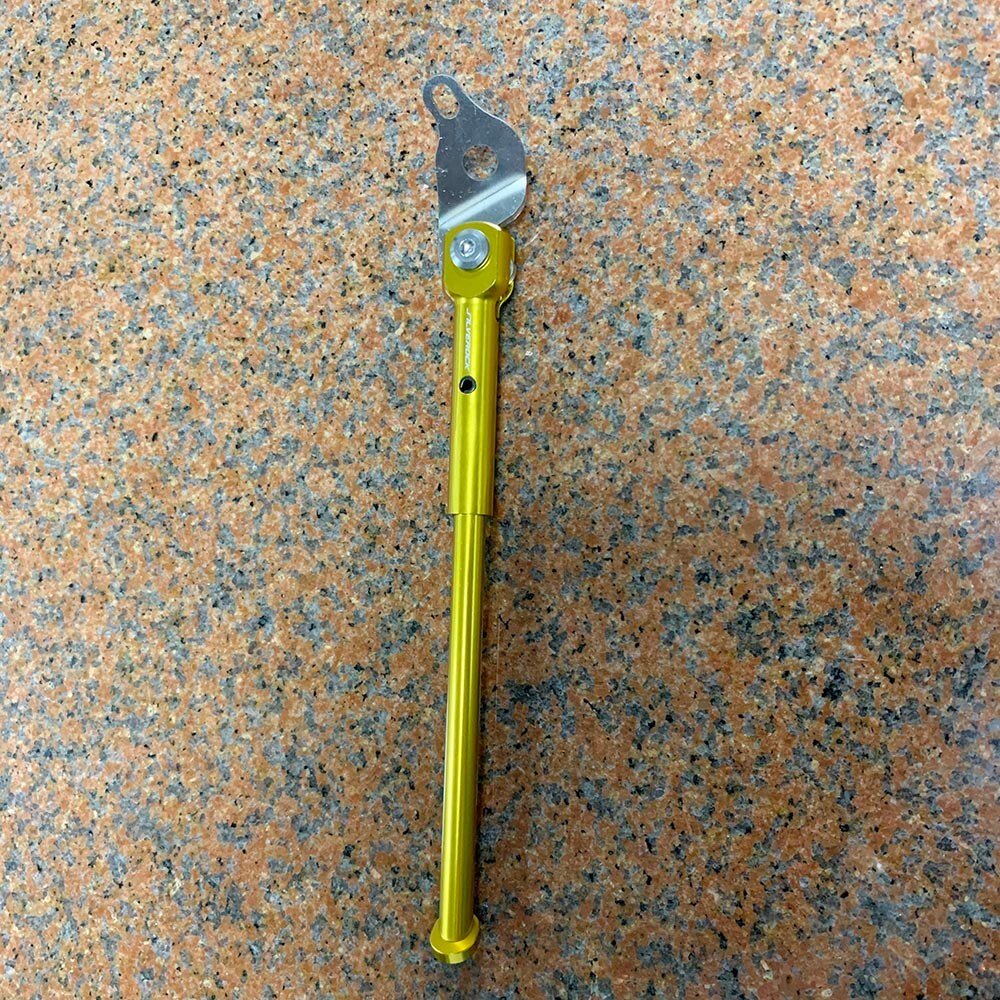 Silverock Legierung Fahrrad Ständer 16 "349 Parkplatz Stehen für Brompton Hechte 3 sechzig Trifold Hinterachse trete Stehen Seite standaard: Lila