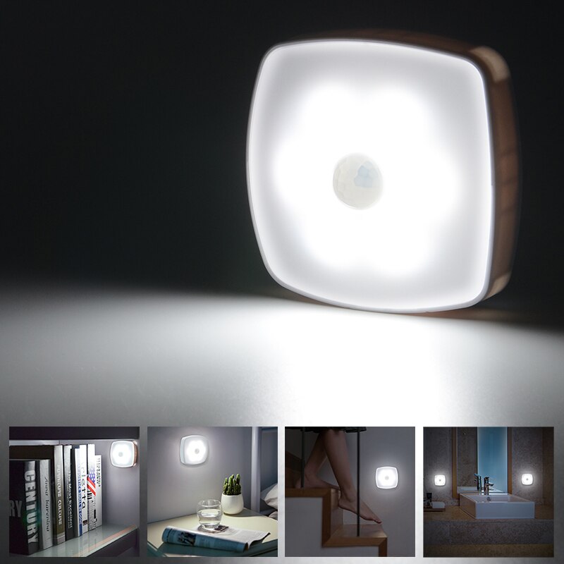 Mini LED Verlichting Auto Sensor Lamp Baby Kids Kind Nachtlampje indoor Licht gecontroleerde pir sensor Lichten