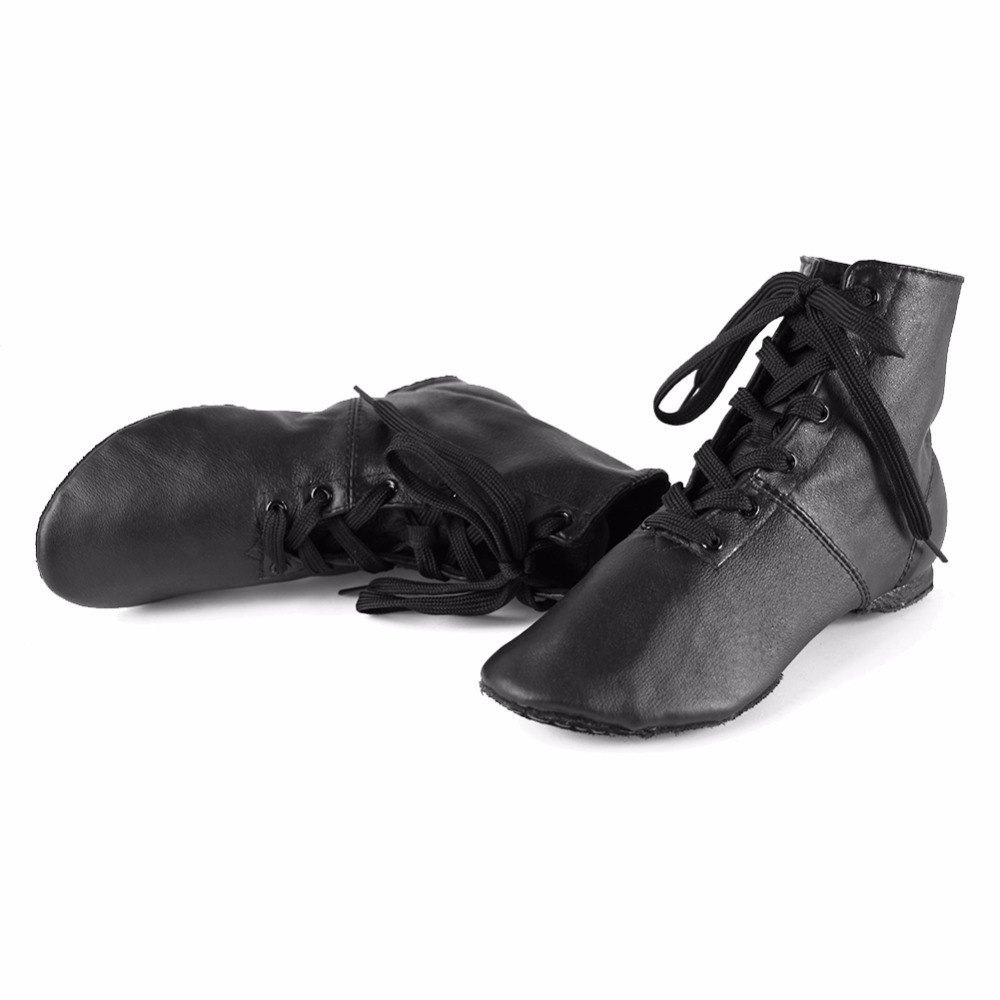 Black Good Leather Zapatos De Baile Latino Mujer Jazz Dance Shoes For Woman