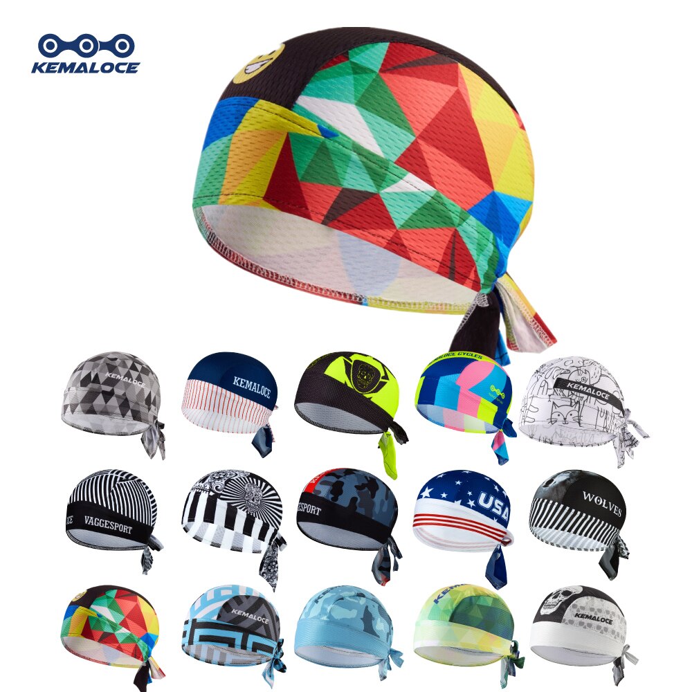Kamaloce Anti-Uv Kleurrijke Biker Hoofddoek Coolmax Mesh Ademend Fietsen Hoofd Bandana Mannen Ciclista Fiets Sjaal