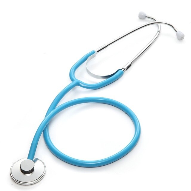 Arts Medische Apparatuur Student Dierenarts Verpleegkundige Medische Apparaat Draagbare Enkele Kop Stethoscoop Professionele Cardiologie Stethoscoop: blue