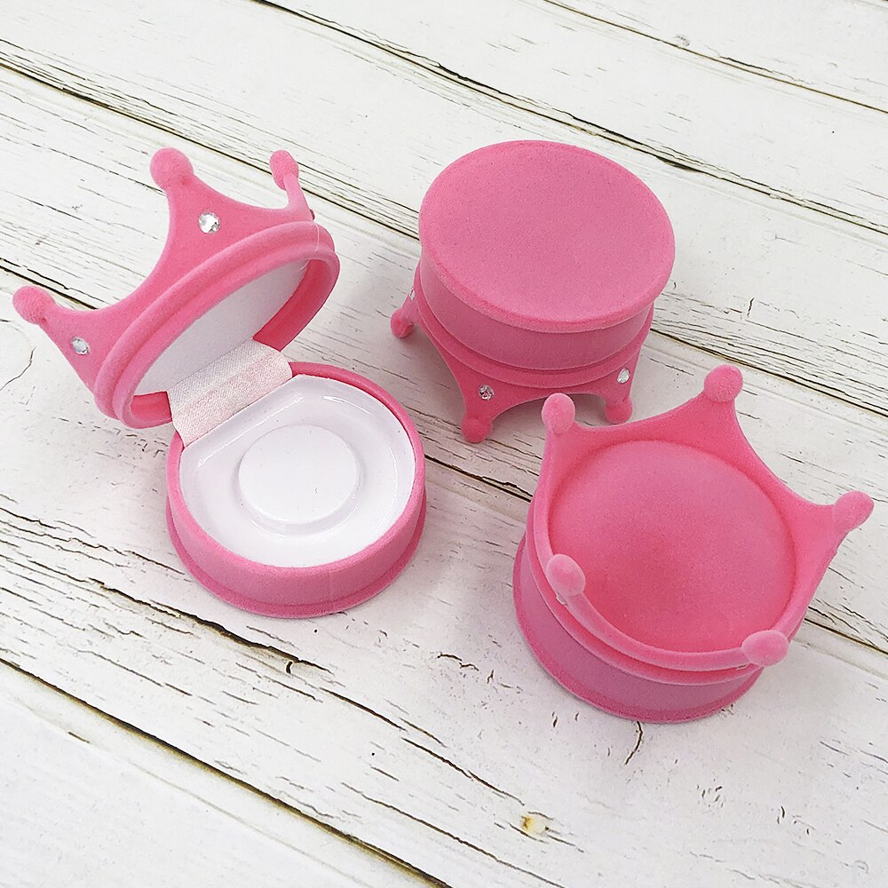 Mink Eyelashes Packaging Boxes Luxury 5D Mink Lashes Crown Case Beauty 3D False Eyelash Extension Box Vendors Makeup: 1pcs Dark Pink Box