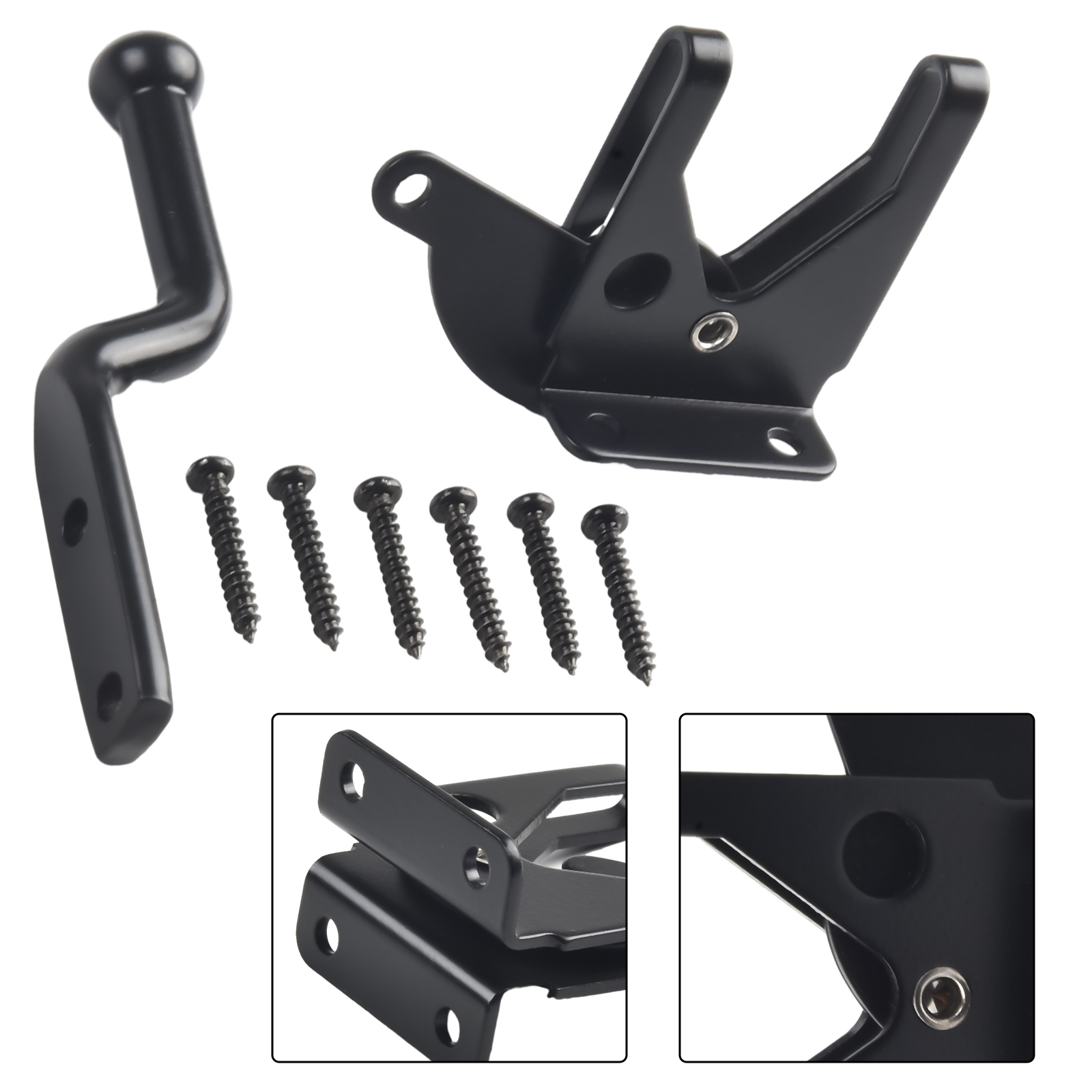 Loquet de porte automatique avec boulon, pour pâturage, clôture de jardin, porte de ferme, en acier au carbone, loquet automatique, matériel de jardin