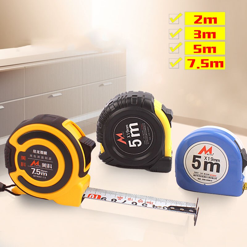 Large Measure Tape 50 Meters Retractable Ruler Metric High Precision Household Measuring Tools