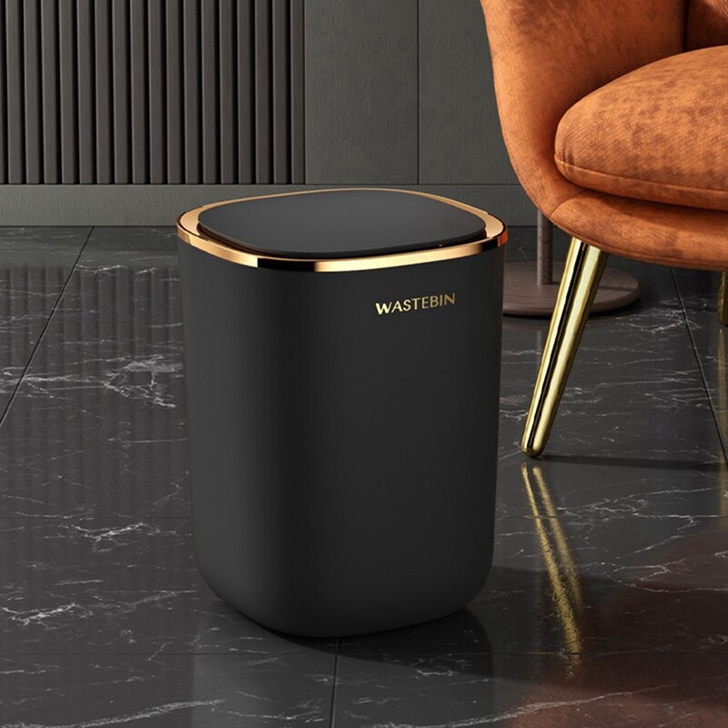 12L Smart Sensor Garbage Bin Kitchen Bathroom Toilet Trash Can Automatic Induction Waterproof Rubbish Bin with Lid