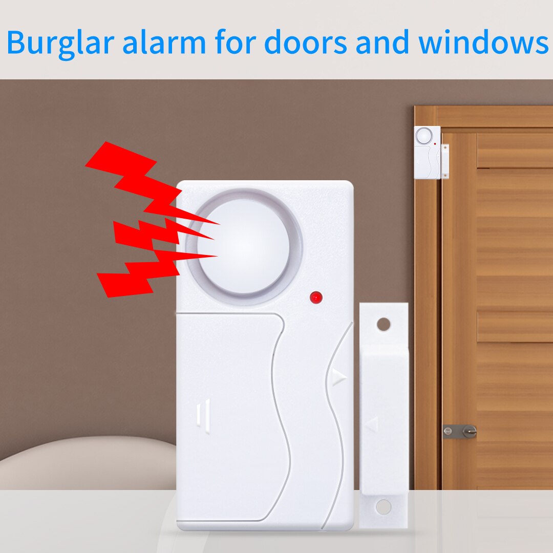 Trådløs hjem sikkerhed vindue dør indbrudstyv magnetisk sensor med fjernbetjening dør sensor alarm