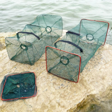 Fish Trap Net Fishing Gear Crab Prawn Shrimp Crayfish Lobster Crawdad Foldable Casting Net Fishing Cage Outdoor Net High