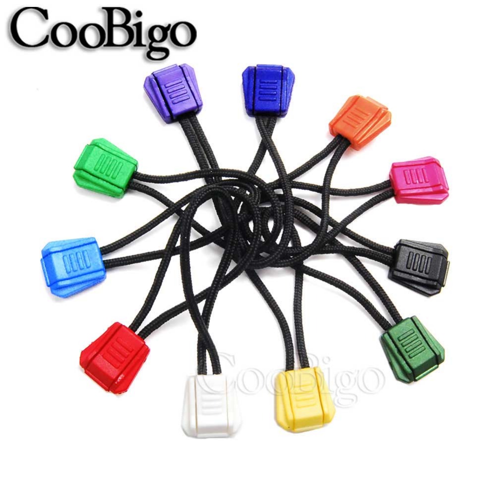 Paracorde avec tirette, 100 pièces, Clip d&#39;extrémité, sac à dos de Camping en plein air, randonnée, voyage, accessoires de bricolage, couleurs variées