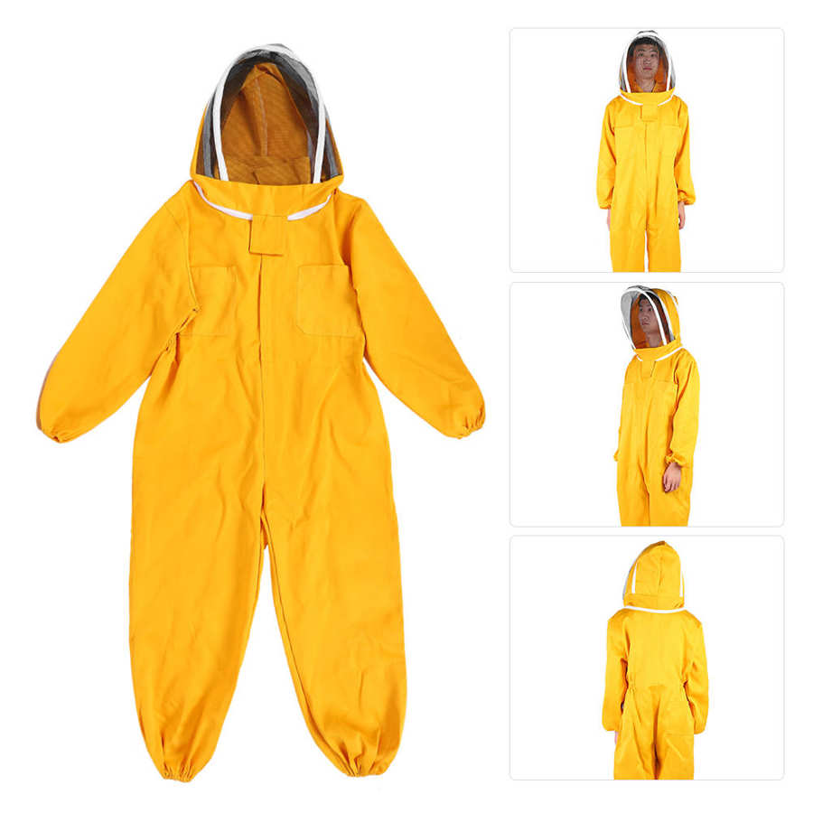 One-Piece Beekeeper Suit Beekeeping Protective Clothes Smock Bee Keeping Supplies Beekeeping Suit