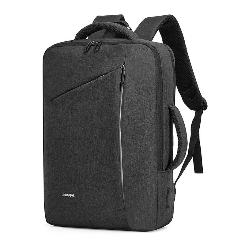 Backpack Bag Waterproof Black Male Men Solid Soft Handle Zhuo Computer Interlayer,cell Phone Pocket Oxford Air Cushion: Black