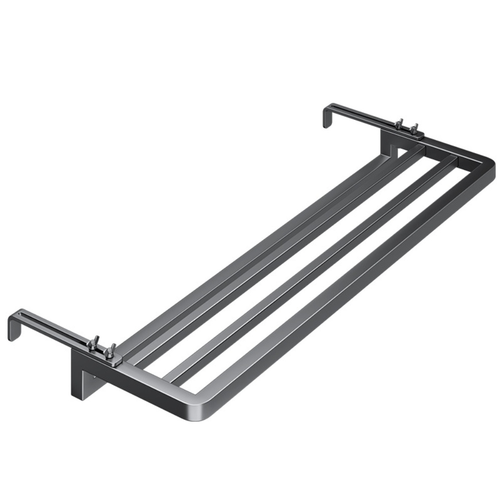 Radiador montado en la pared tendedero de ropa 0 16cm acero al carbono ajustable resistente a la oxidación para ropa toallas secado de zapatos: BLANCO