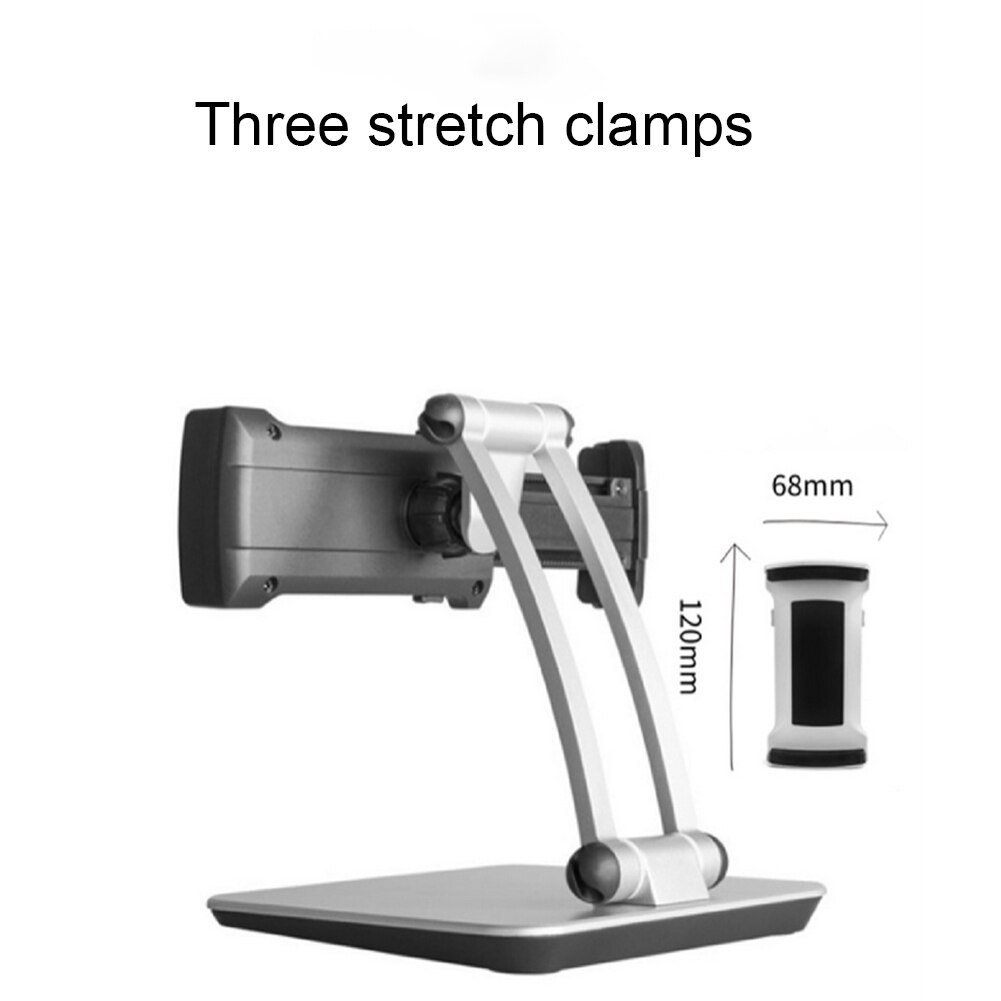 Kitchen Tablet Stand Wall Desk Tablet Mount Stand Fit For 5-10.5 inch Width Tablet Metal Bracket Smartphones Holders
