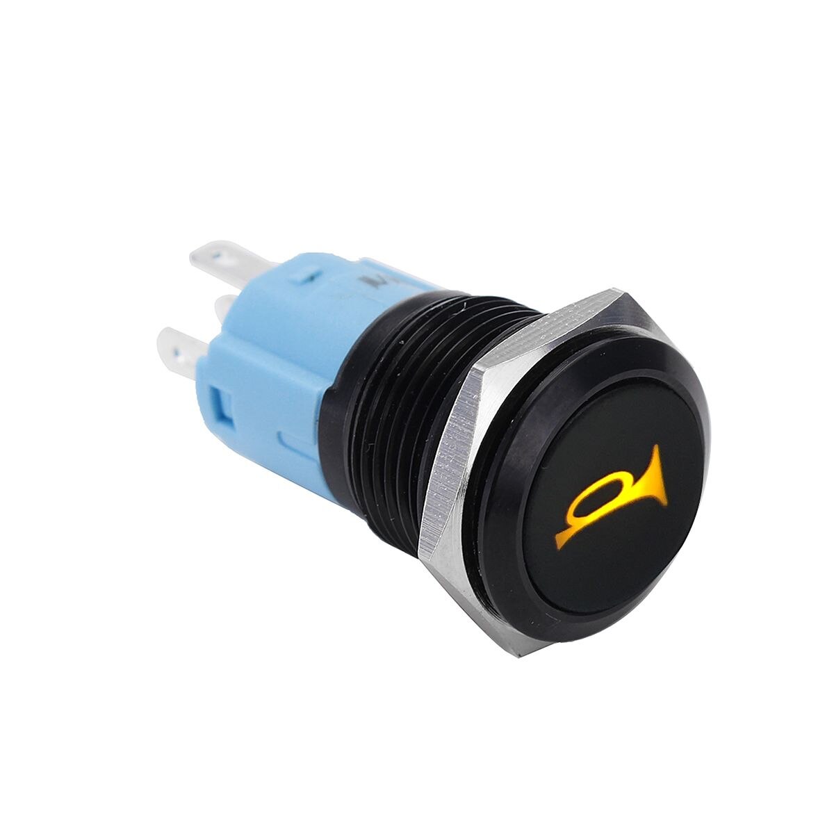 12 V 16mm Universele Auto Boot Auto Dash Start Claxon Momentary Rvs Starter Deurbel Bel Drukknop schakelaar