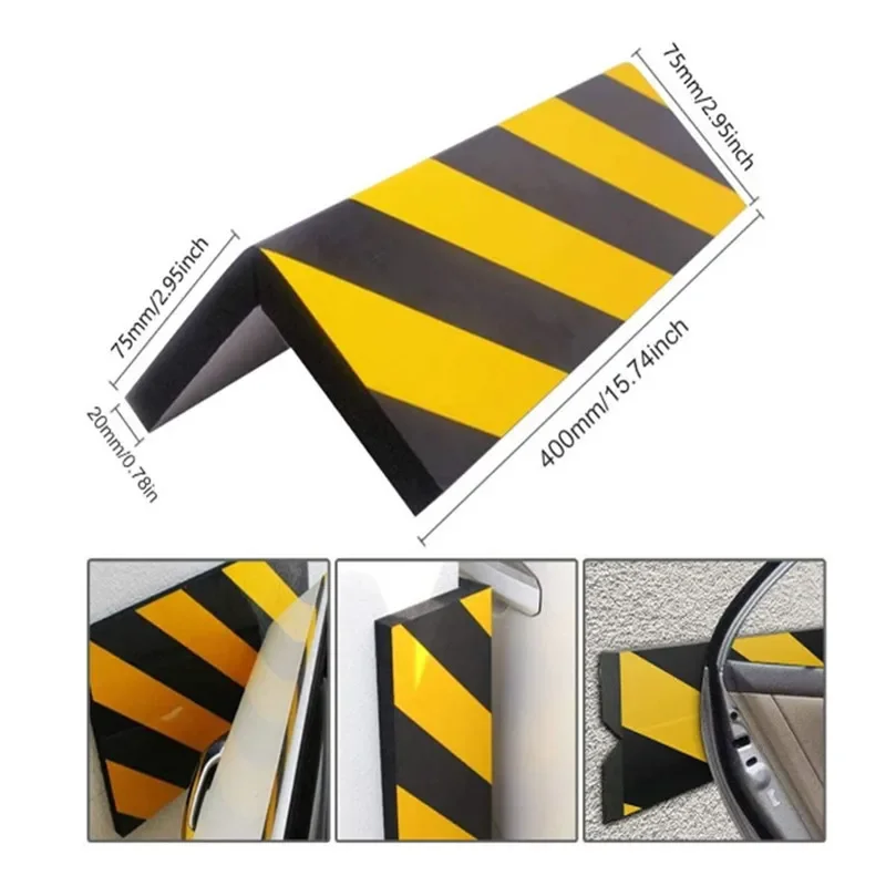 4 STUKS Garage Muurbeschermer Schuimrand Hoekbumper Muur Hoekbeschermer Auto's Anti-collision Sticker Garage Kolommen Anti-kras