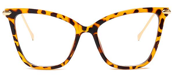 Cat eye brillenmonturen dames merk transparante lenzen bijziendheid brilmontuur dames helder brilmontuur bril: Luipaard