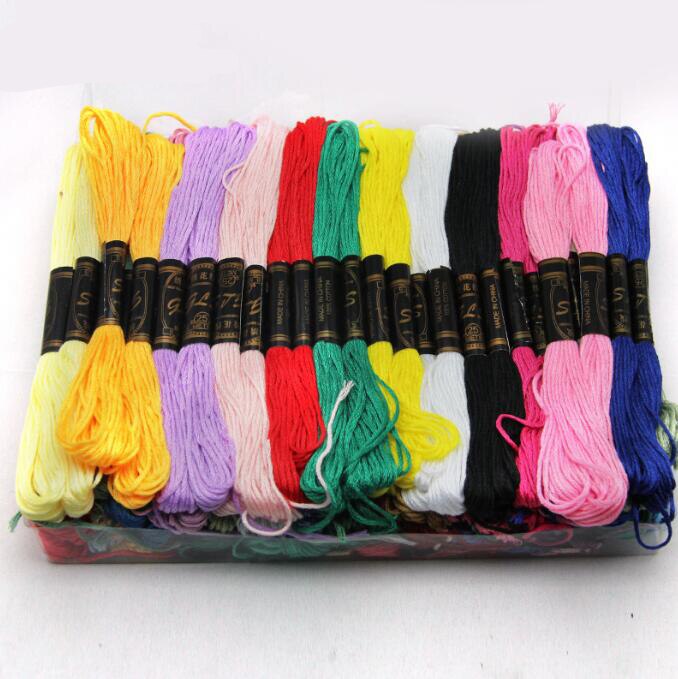 24/36/50 Colors Embroidery thread floss threads Handmade DIY Embroidery Thread Floss Kit DIY Sewing Tools LYQ