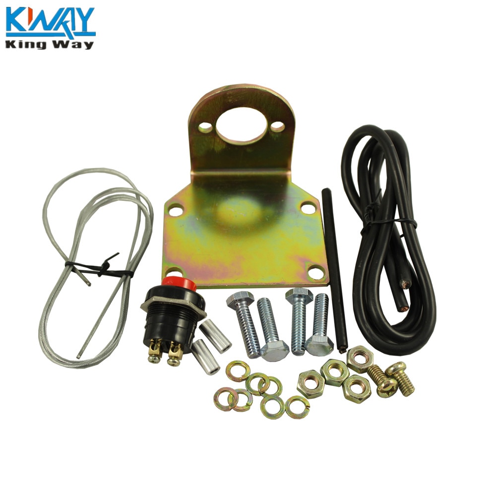 - King Way - 35lb Pound Shaved Door Handle Trunk Solenoid Popper Kit Street Rod SL-35