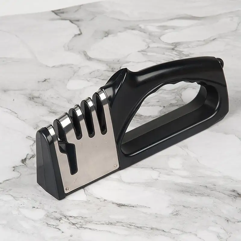 Keuken 4-segment messenslijper Multifunctionele draagbare antislipbasis Messenslijper Huishoudelijke keukengadgets Accessoires
