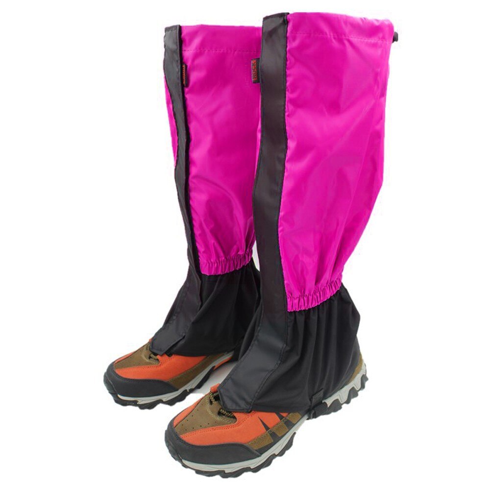 Outdoor Gaiters Sleeve Leg Protector Climbing Calf Sleeve Snowfield Desert Walking Cycling Waterproof Anti Dirt Gaiters Sleeve: Black