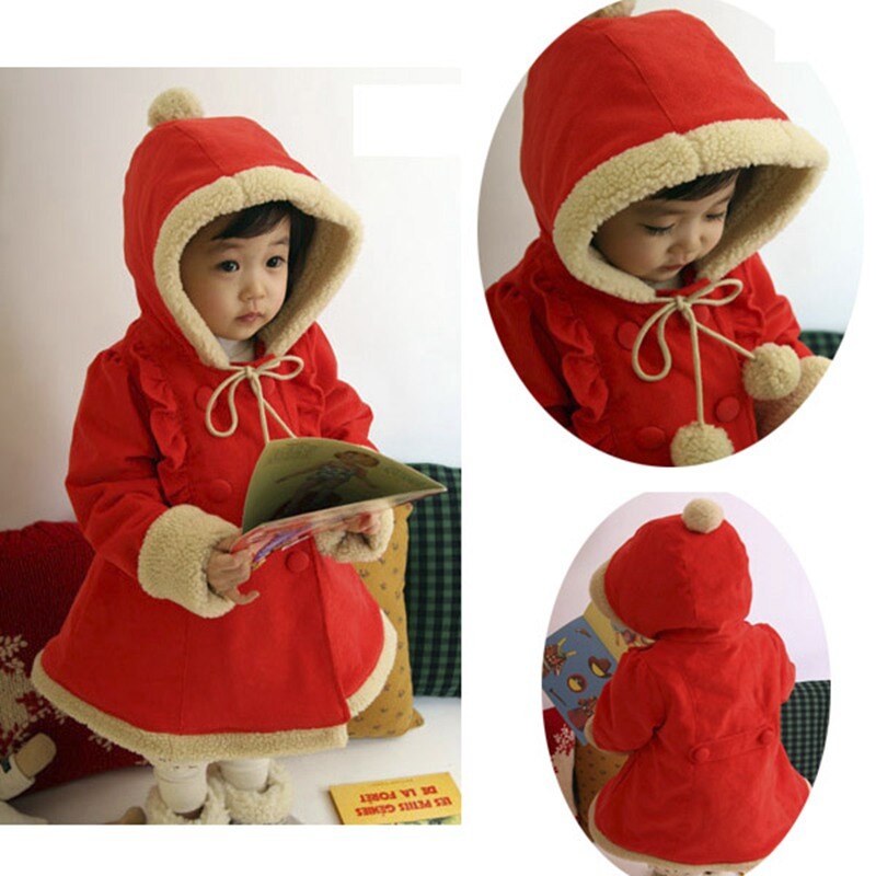 Manteau d'hiver pour enfants taille 6T | Manteau rouge pour enfants en bas âge, veste à capuche, Costume de noël et de nouvel an, vêtements pour bébés