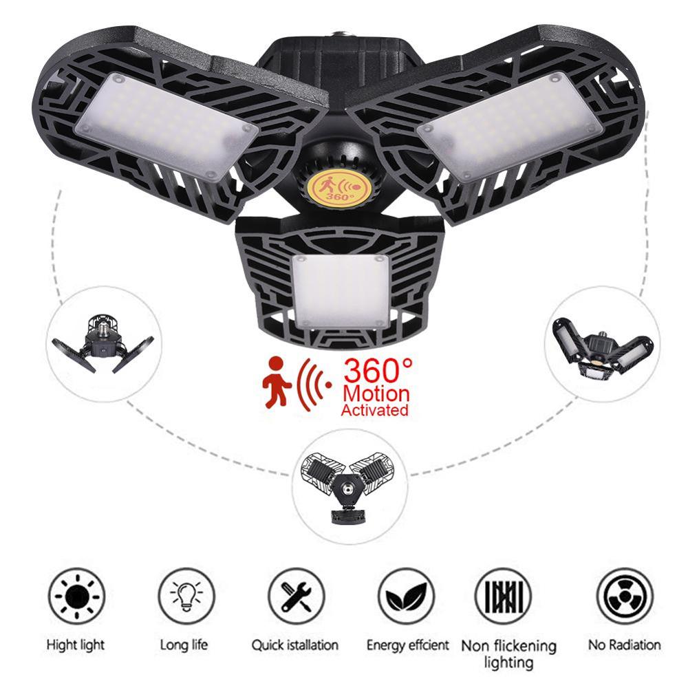 Led autotallin valaisin teollisuusvalaisin  e27/e26 led korkea lahden valo ufo deformaatio 60w työpaja pysäköinti varastolamppu 85-265v seinävalo