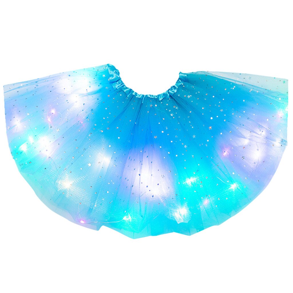 Pasgeboren Kids Meisjes Baby Sequin Tutu Rok Led Light Up Pettiskirt Ballet Kleding Baby Meisjes Kleding Meisjes Jurk Korte Rok: LB