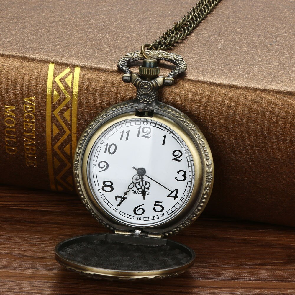 Vintage ketting retro de beste zakhorloge ketting voor opa vader horloge klok relogio de bolso  #4 d 18