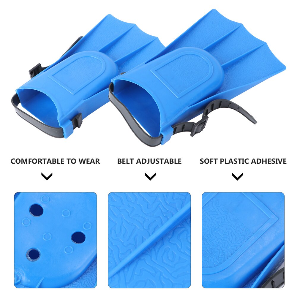 Kids Adjustable Flippers Fins Swimming Diving Learning Tools (Green)