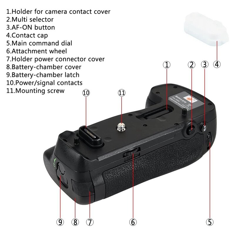 MB-D18 Verticale Battery Grip Compatibile Nikon D850 Fotocamera Digitale