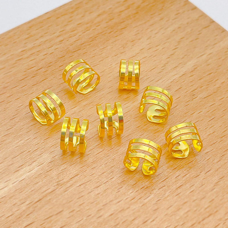 10 unids/lote 6x9mm cuentas doradas y plateadas, cuentas ajustables para trenzas de pelo, anillos trenzados para el cabello, Clips para puños, tubos, herramienta de estilismo de joyería: Verde claro