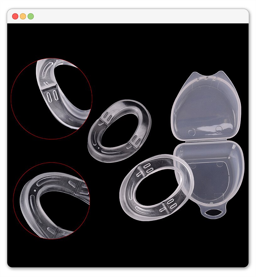 Guard Anti Orale Tanden Slijpen Opvouwbare Bruxisme Mond Guard Apneu Aid Slaapapneu Dubbellaags Mondstuk Stop Snurken Apparaat