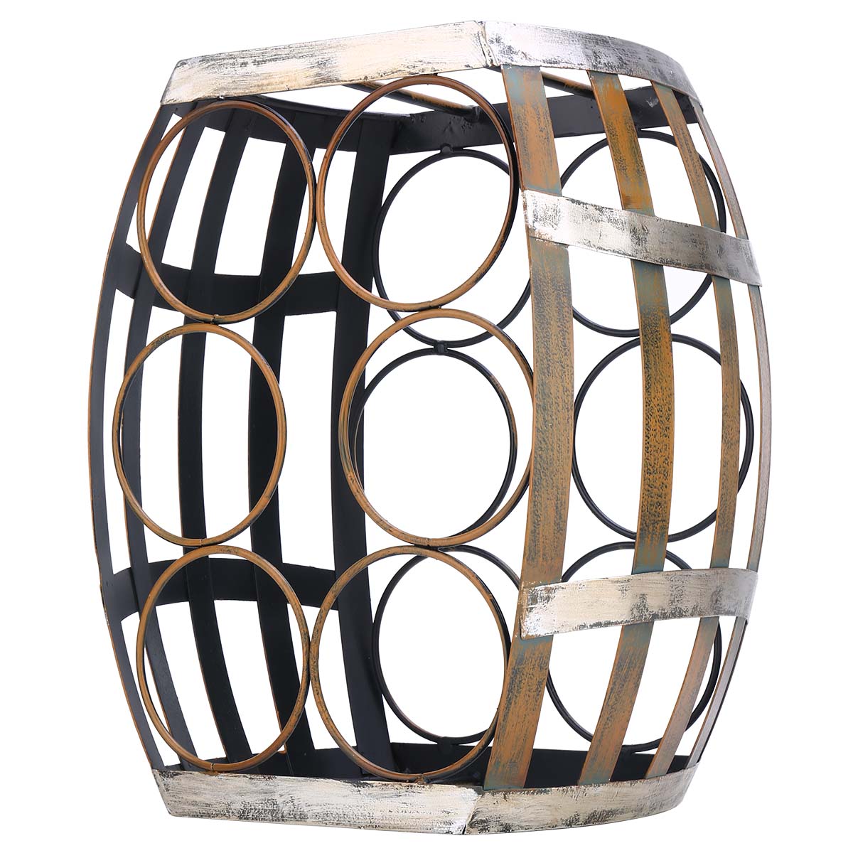 6 flessen Wijn Rack Tabletop Vat Wijnrek Stevige Ijzer Materiaal Handgemaakte Ambachtelijke Display en Opslag Rack Home Decor