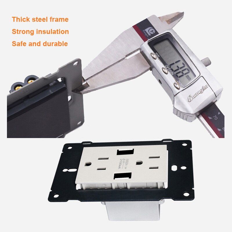 Wall Switch Power Strip USB Charger Fast Charge 5V 2.1A for Electrical Outlet Plug Socket