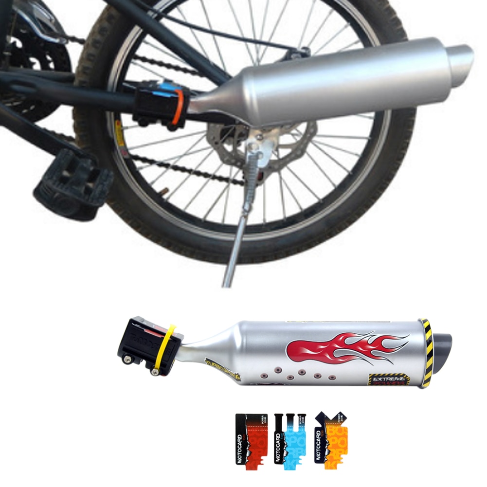 Cykel ridsesikker eger plastik tilbehør system udstødningsrør cykel motor udskiftning motorcykel lyde turbo installation