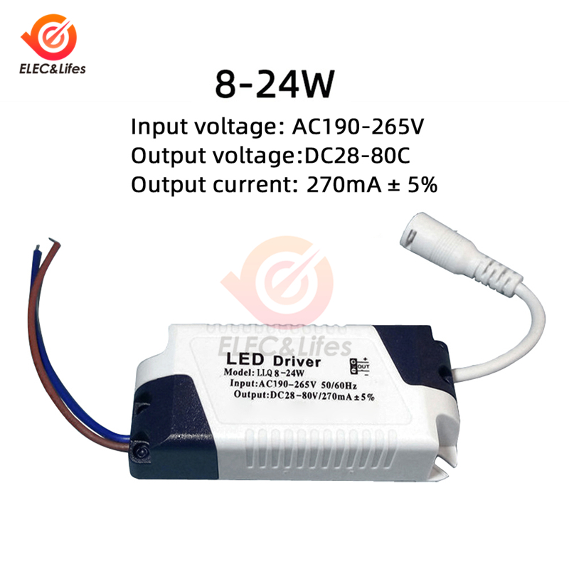 LED Driver AC 110V 220V to DC 24V 8-24W Panel Ceilling Lamp Power Supply Adapter Lighting Transformers