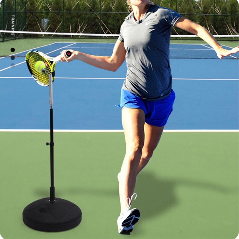 Tennisträningsverktyg utomhus topspin träningsmaskin bärbar bollträning nybörjarutrustning tennistillbehör