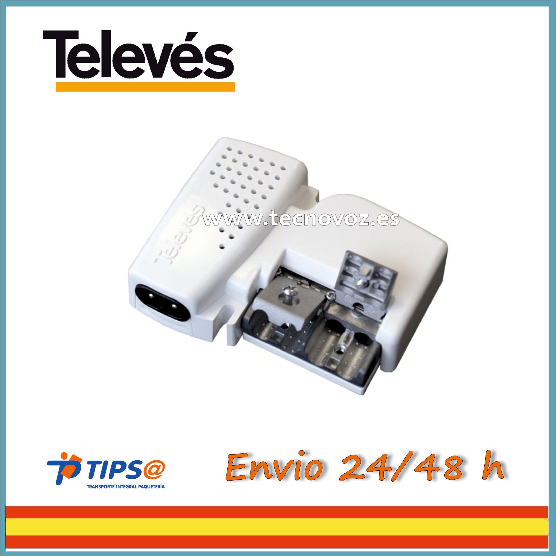 FUENTE ALIMENTACION 1 SALIDA TELEVES 5796 PARA AMPLIFICADORES DE MASTIL 12V. COMPATIBLE CON SAT