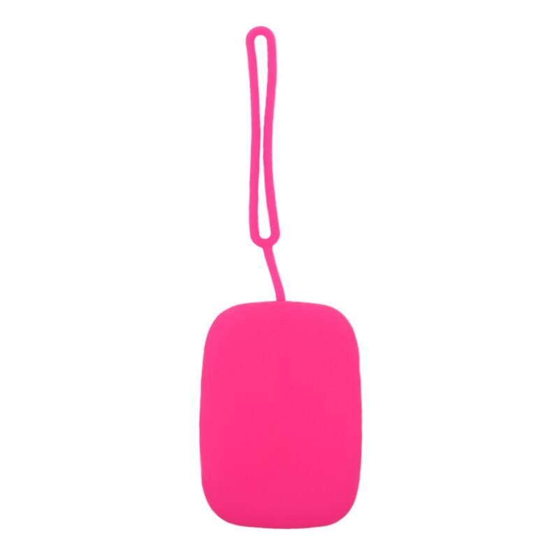 Mini vrouw meisje dame roze groen siliconen sleutel portemonnee tas hoesje - roze: Default Title