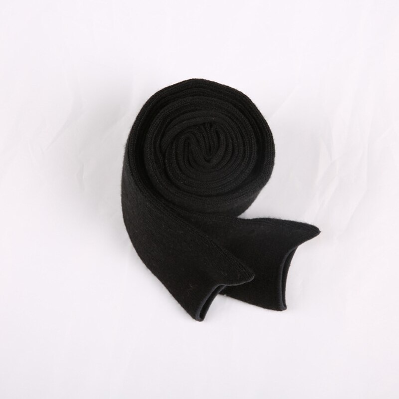 Herbstliche damensocken, knielang, extra lang, einfarbig schwarz-grau, weich und bequem, strümpfe im japanischen stil, harajuku-strümpfe: Schwarz