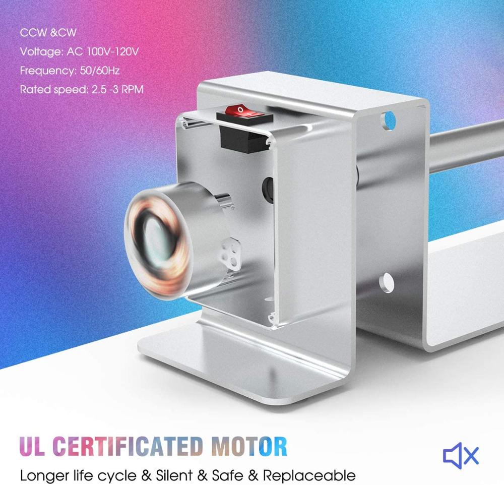 Cup Turner Met Stille Motor 10 Oz Om 30 Oz Tumbler Spinner Met 2 Schuim Ambachten Tumbler Cup Spinner Machine kit Cuptisserie Cup