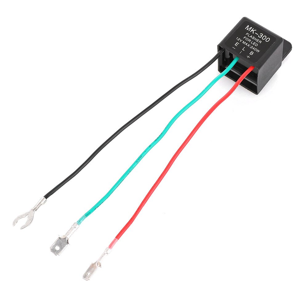 generic 12V LED Motorcycle flasher relay three-wire universal 240W max