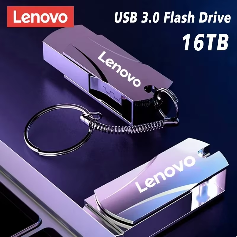 Lenovo 16TB USB Stick 8TB U Disk Hoge Snelheid Overdracht Metalen Draagbare SSD Pendrive Cle USB 3.0 Pen Drive Memoria 4TB U Flash Drive