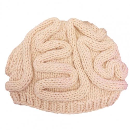 Mutsen Hoeden Spoof Horror Hersenen Gebreide Hoed Grappige Warm Cap Party Hoofddeksels Fotografie Props Caps Hoofddeksels Voor Party 14 Kleuren: Beige